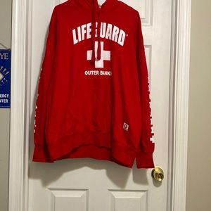 I’m selling a lifeguard hoodie from the Outer Banks